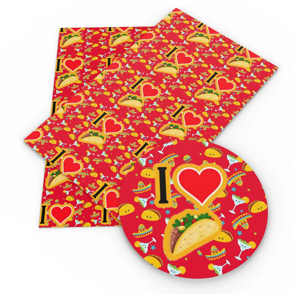 Food Theme Printed Fabric