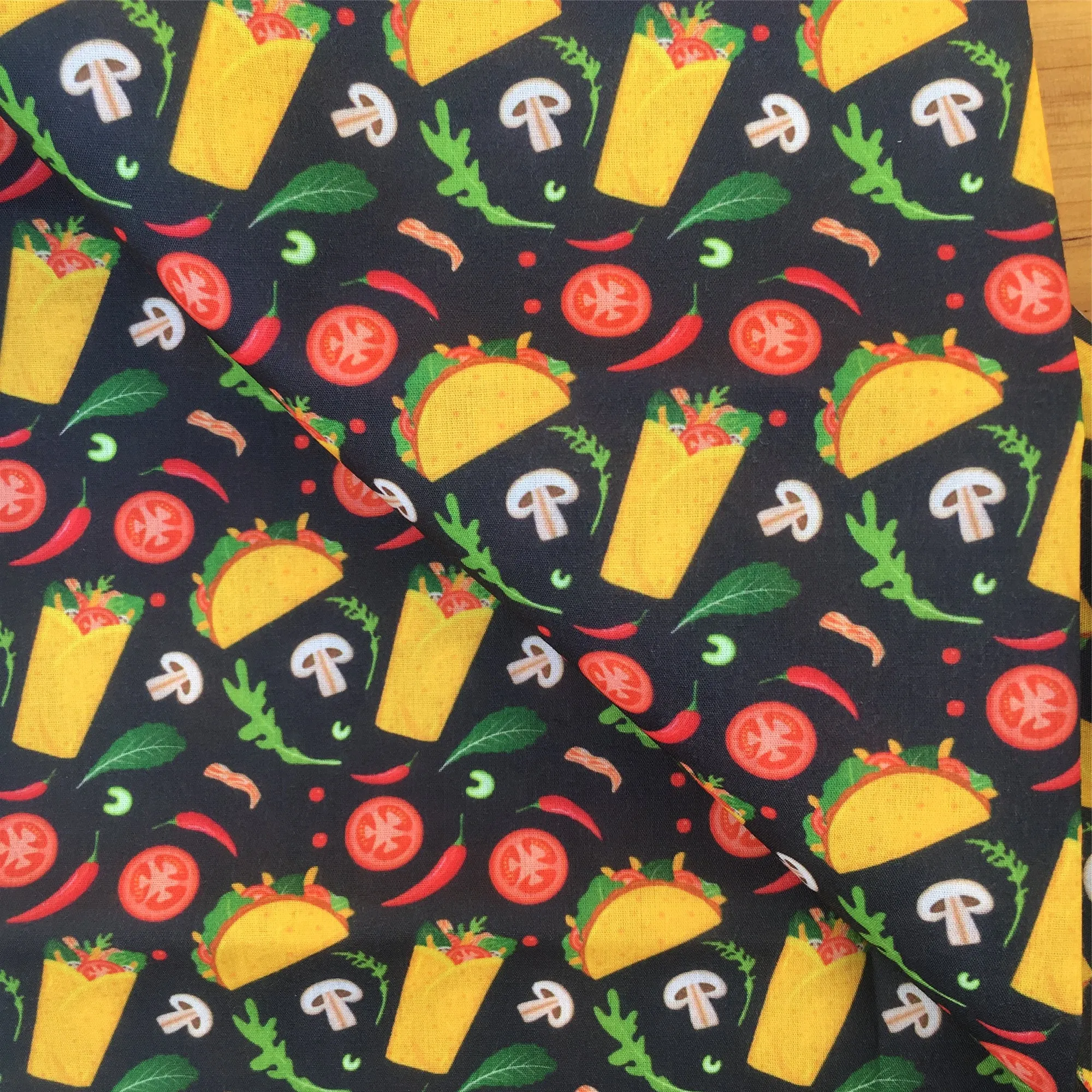 Food Theme Printed Fabric