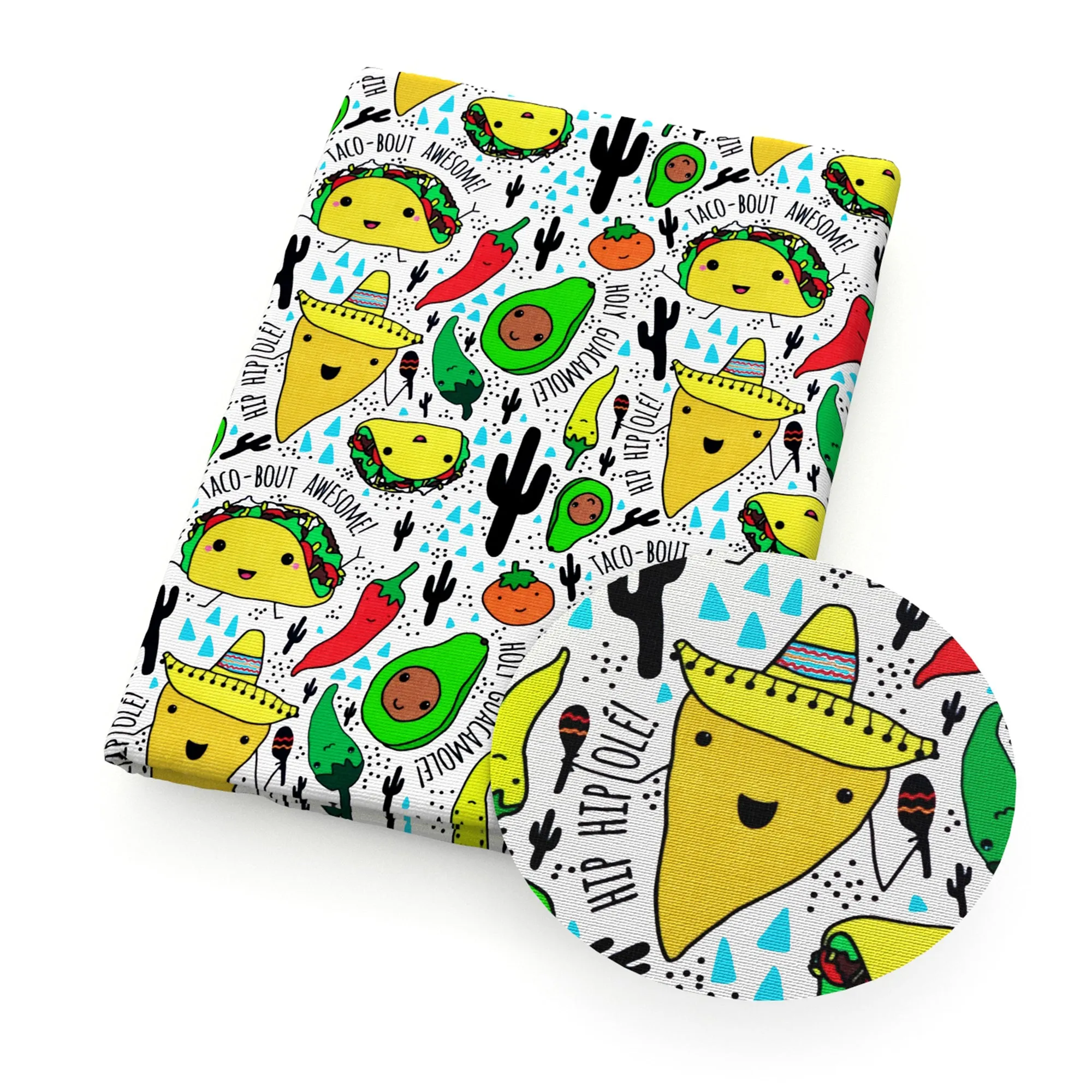 Food Theme Printed Fabric