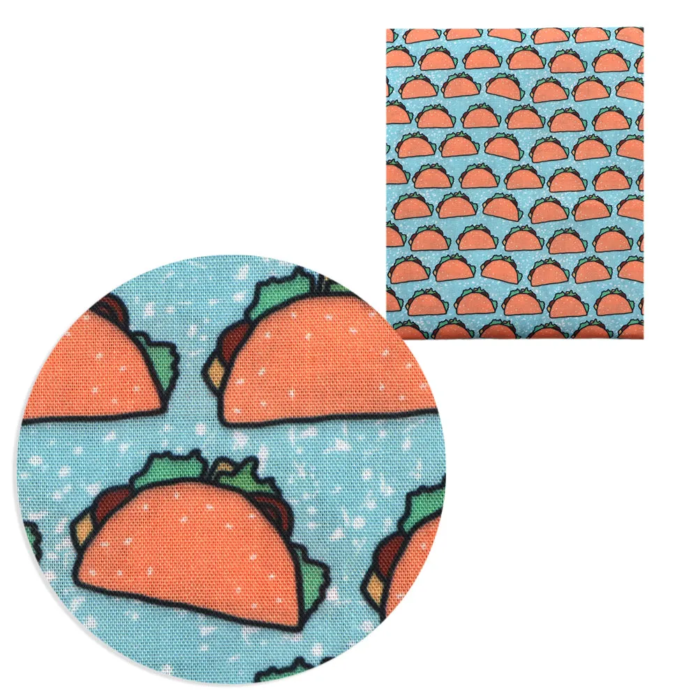 Food Theme Printed Fabric