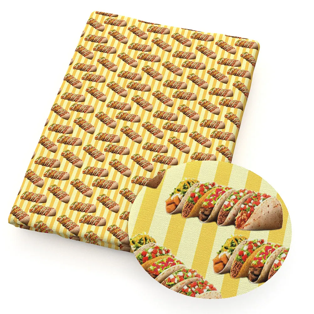 Food Theme Printed Fabric
