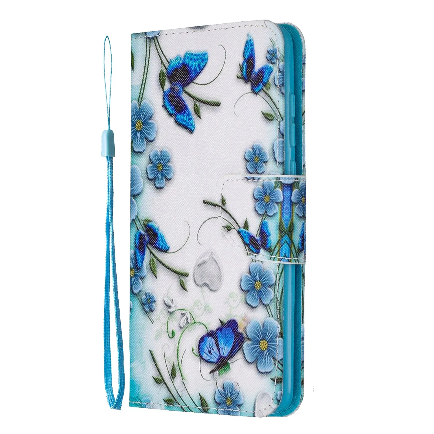 For Redmi Note 8/8 Pro Cellphone Cover Stand Function Wallet Design PU Leather Smartphone Shell Elegant Pattern Printed  Magic butterfly
