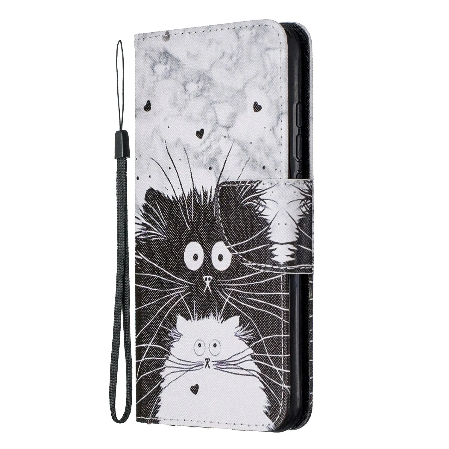 For Redmi Note 8/8 Pro Cellphone Cover Stand Function Wallet Design PU Leather Smartphone Shell Elegant Pattern Printed  Magic butterfly