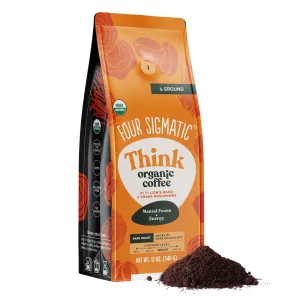 Four Sigmatic Focus Mushroom Coffee | Organic Ground Coffee with Lion's Mane Mushroom and Chaga Mushroom | Nootropic Mushroom Coffee for Better Focus and Immune Support | 12oz Bag