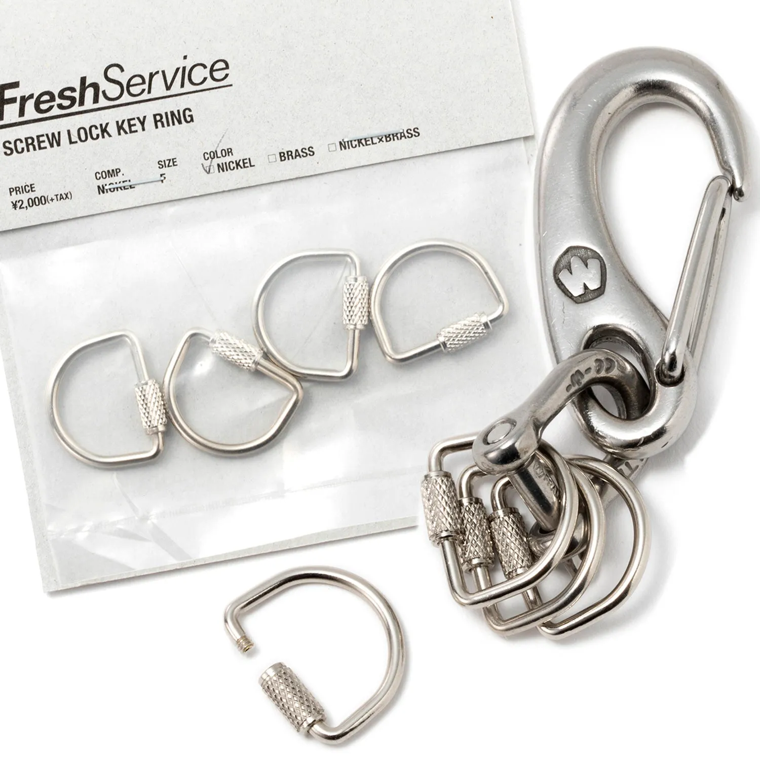 FreshService | フレッシュサービス　SCREW LOCK KEY RING