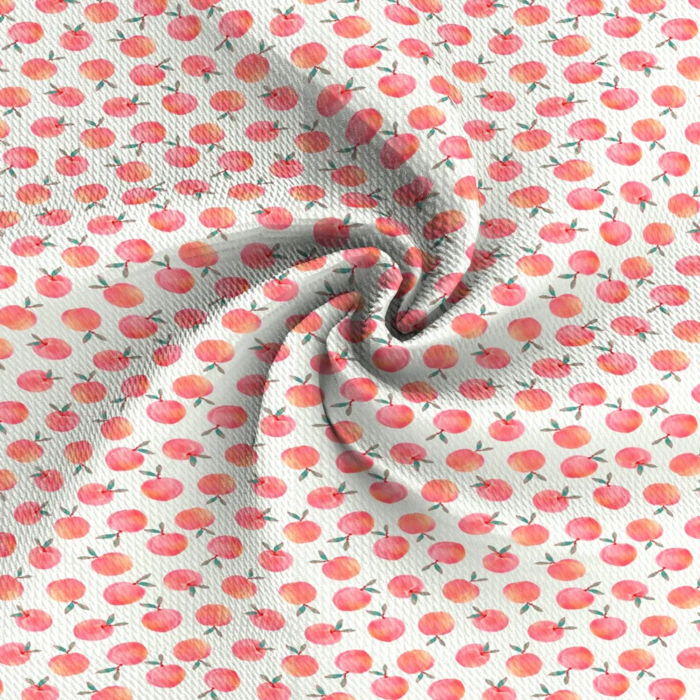 fruit peach pink series printed fabric