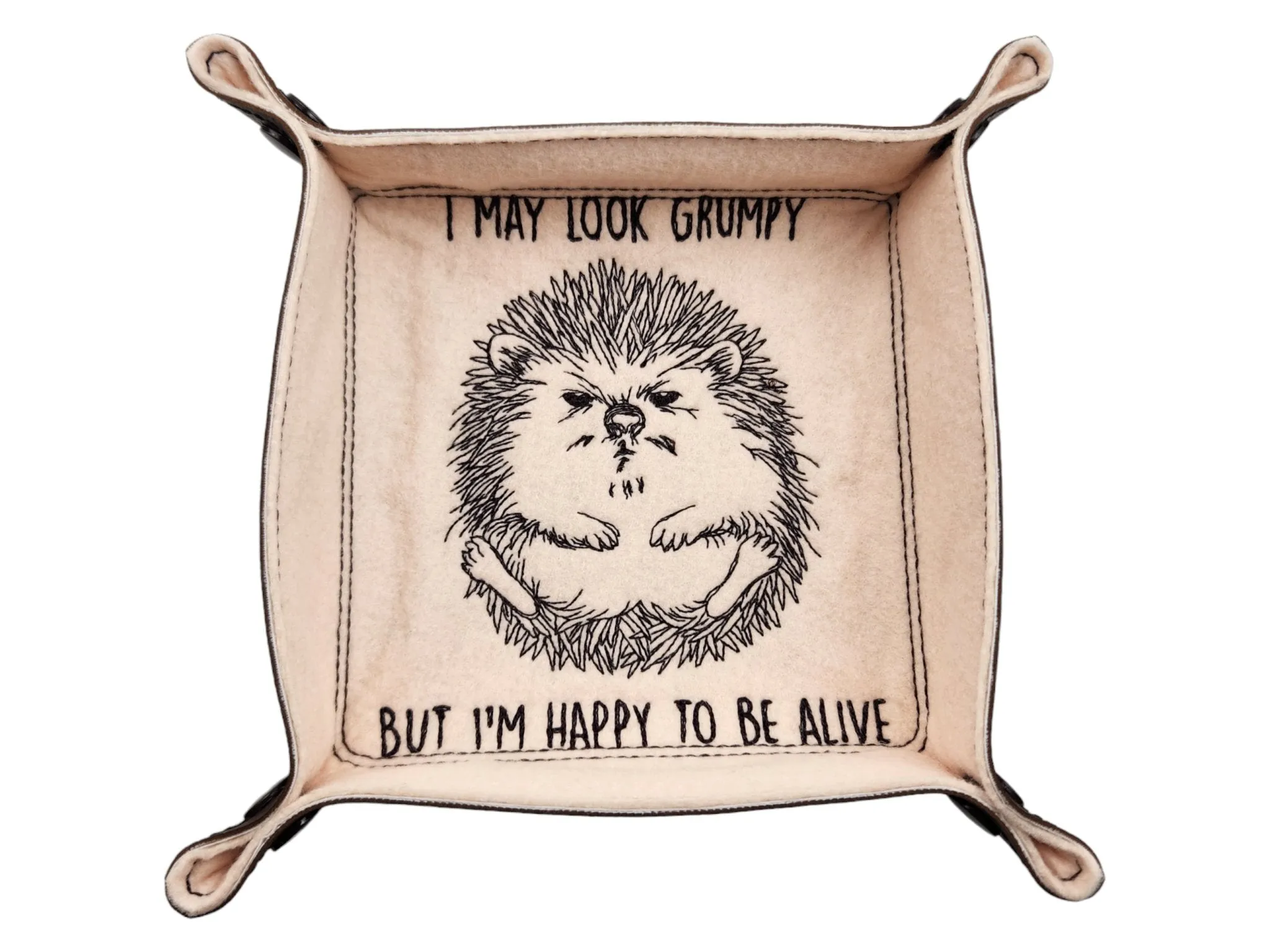 Funny hedgehog dice tray