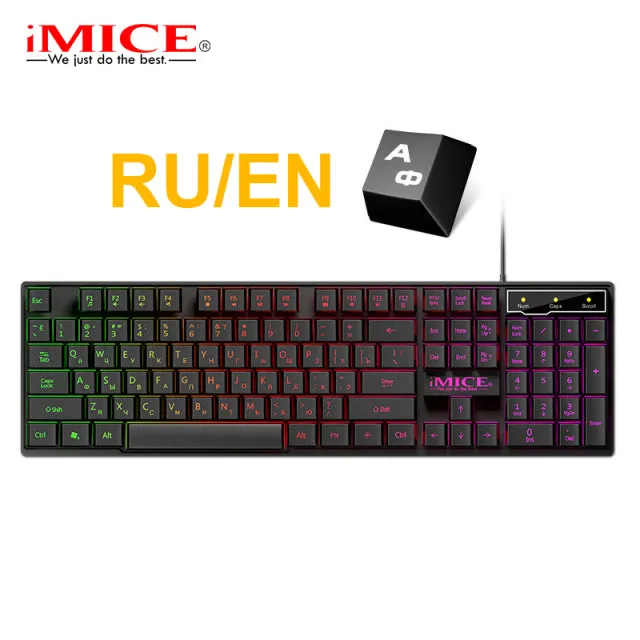 Gaming Keyboard RGB Backlit Keyboard With Silent Gaming Mouse Set Keyboard Mouse Gamer Kit For Computer Game PC Laptop