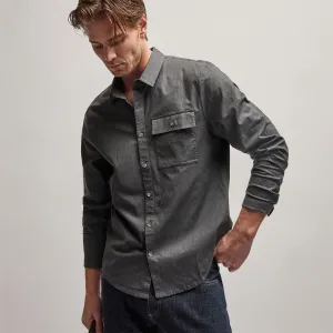 Garment Washed Shirt - Anthracite