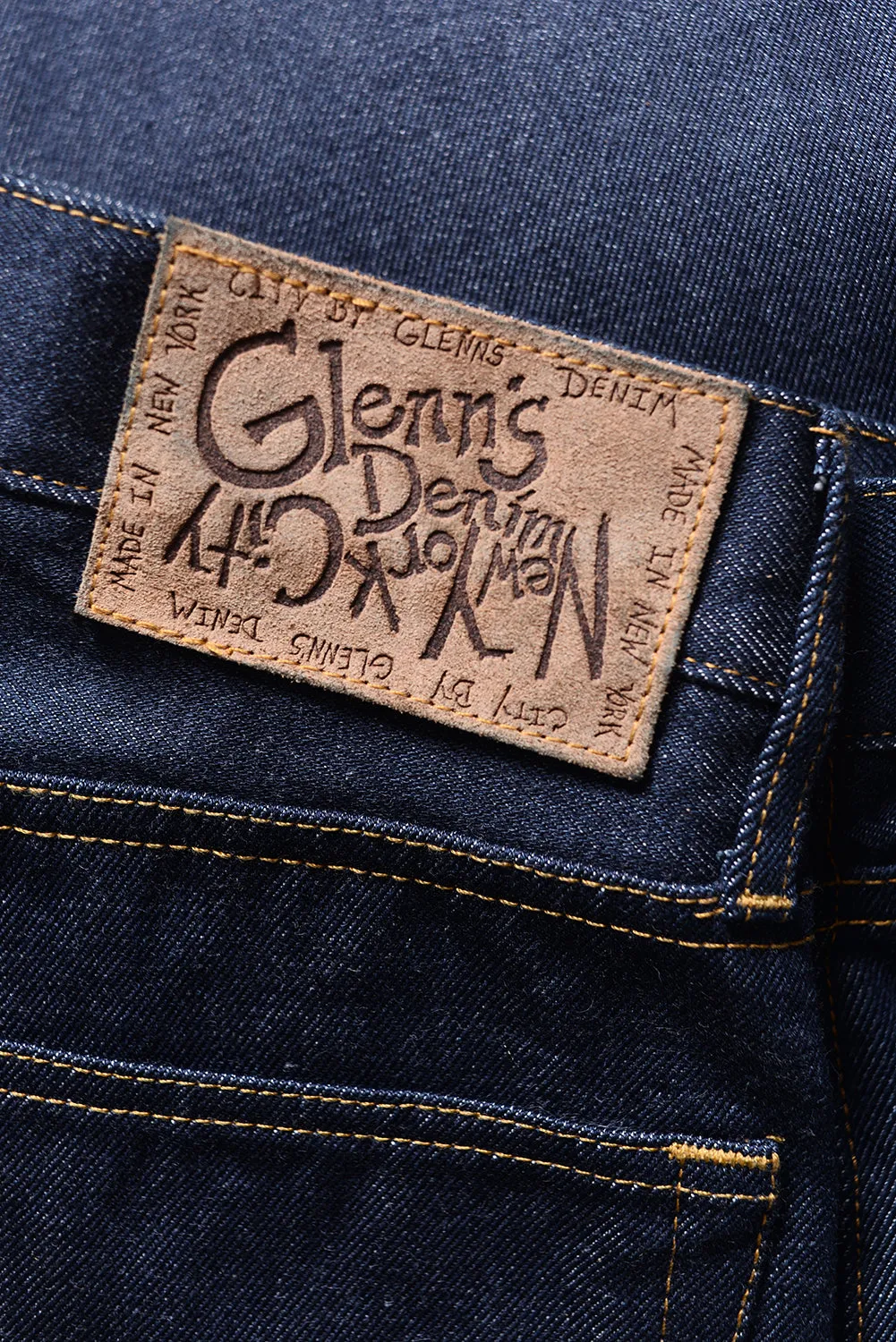 GD113 RELAXED WIDE LEG | Washed 13 Oz Selvedge Denim - Classic Indigo