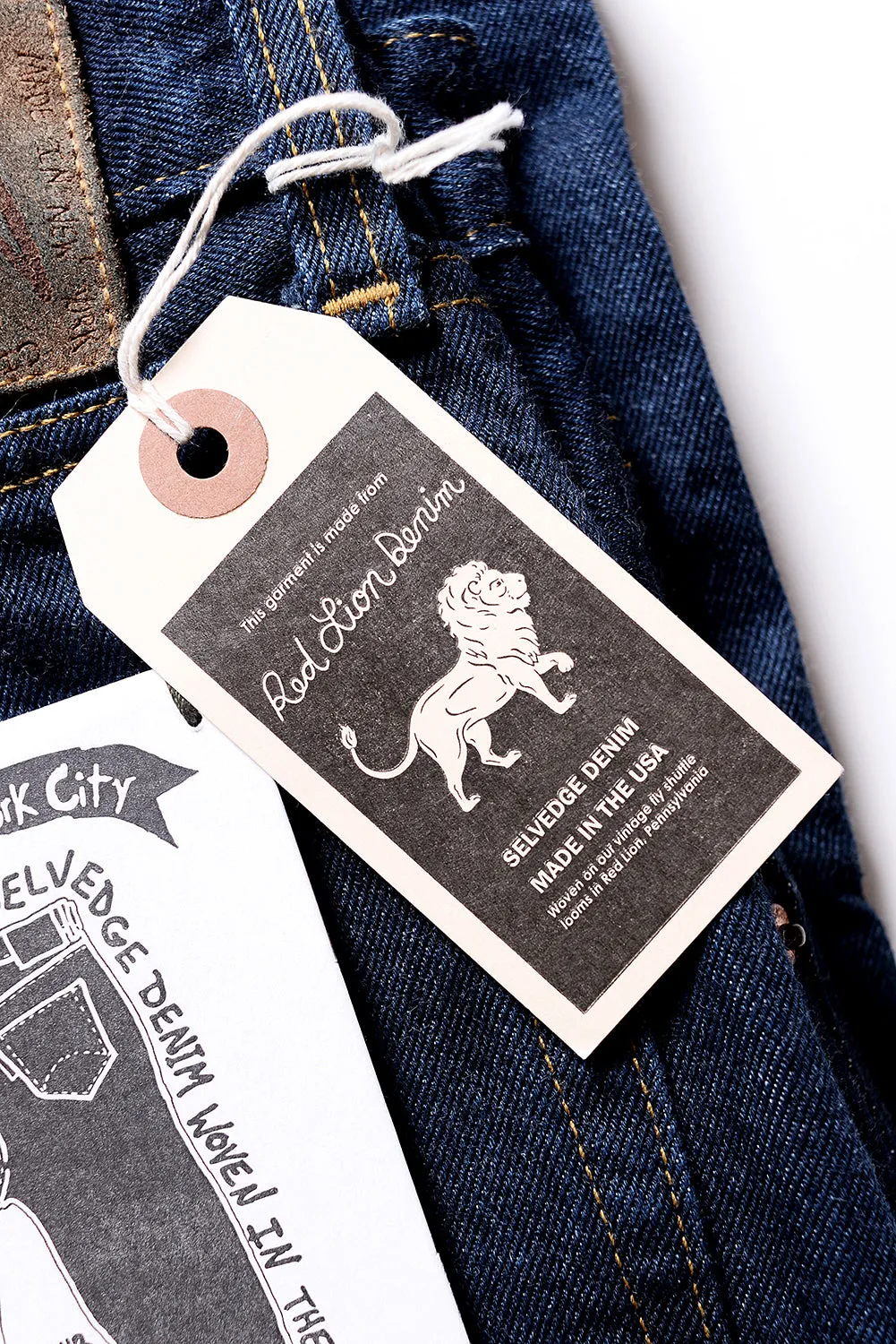 GD113 RELAXED WIDE LEG | Washed 13 Oz Selvedge Denim - Classic Indigo