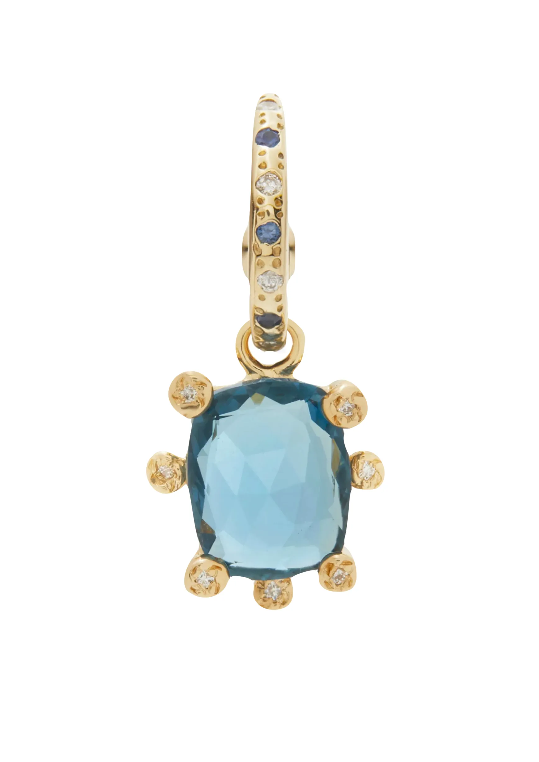 Genie Earring with Blue Topaz