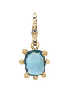 Genie Earring with Blue Topaz