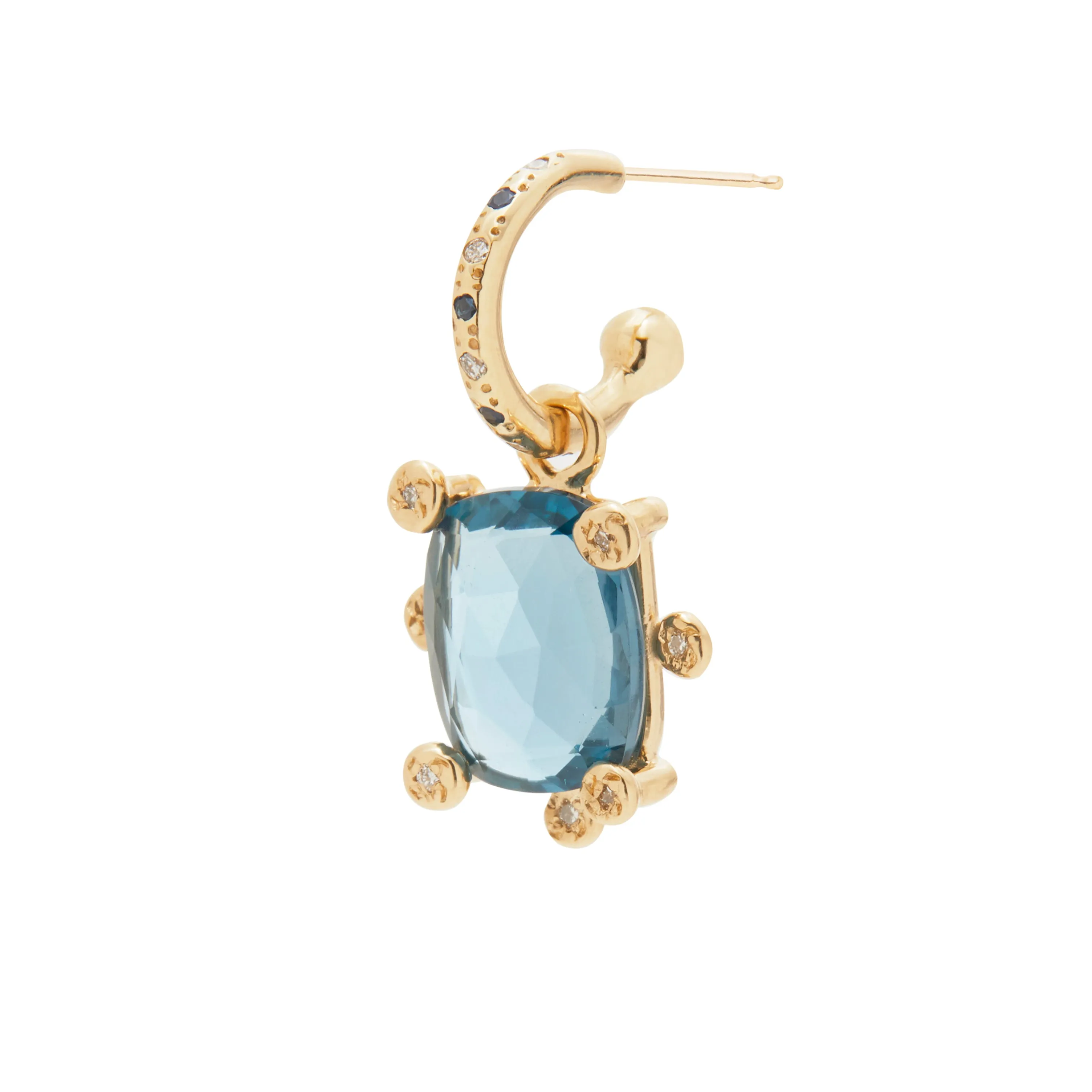 Genie Earring with Blue Topaz