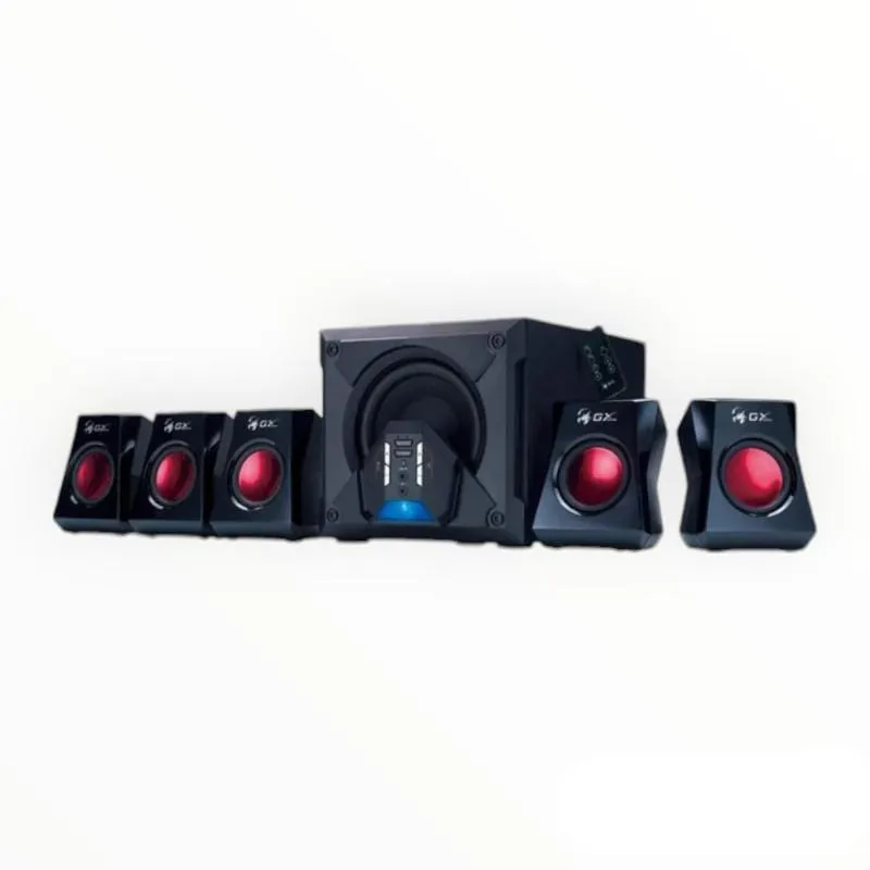 Genius GX SW-G5.1 3500 PC Gaming 5.1 Channels 80 W Black and Red Speaker Set
