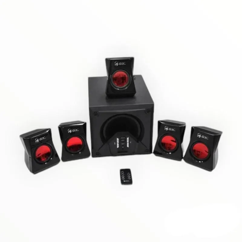 Genius GX SW-G5.1 3500 PC Gaming 5.1 Channels 80 W Black and Red Speaker Set