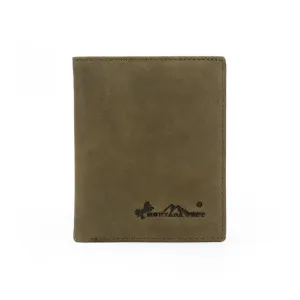 Genuine Leather Men's Bi-Fold Wallet