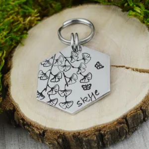 Ginkgo Tree Pet ID Tag