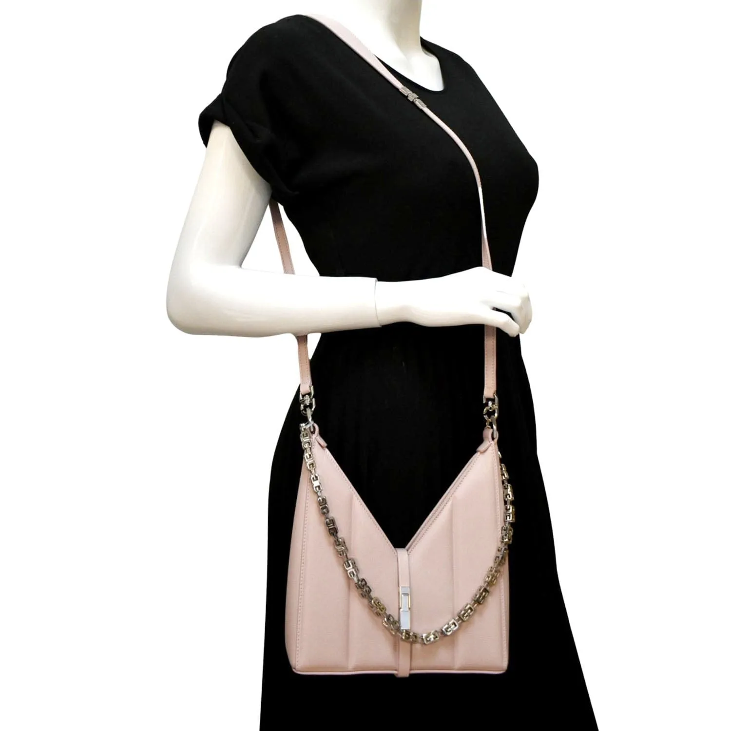 GIVENCHY Mini Cut Out Leather Shoulder Bag Pink