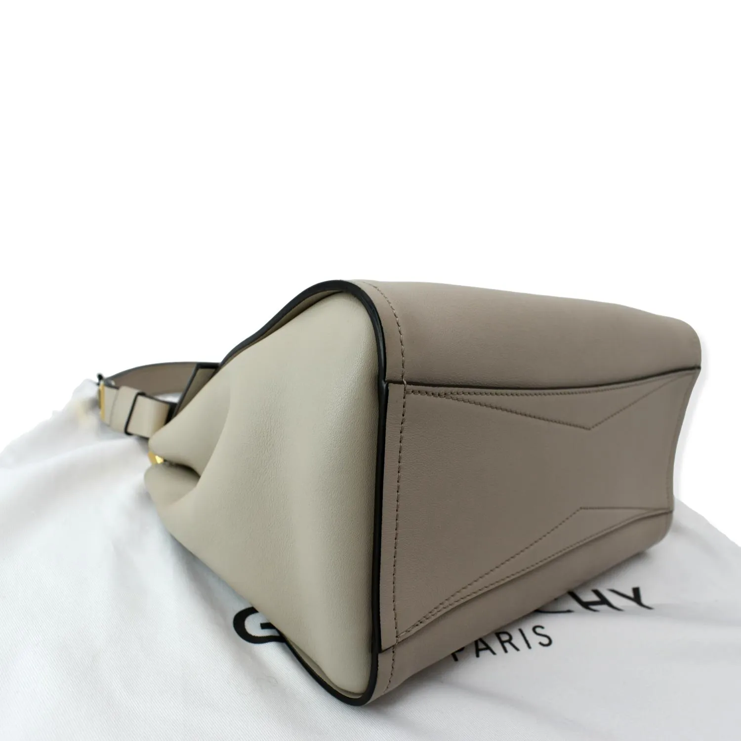 Givenchy Mystic Small Leather Top Handle Shoulder Bag White