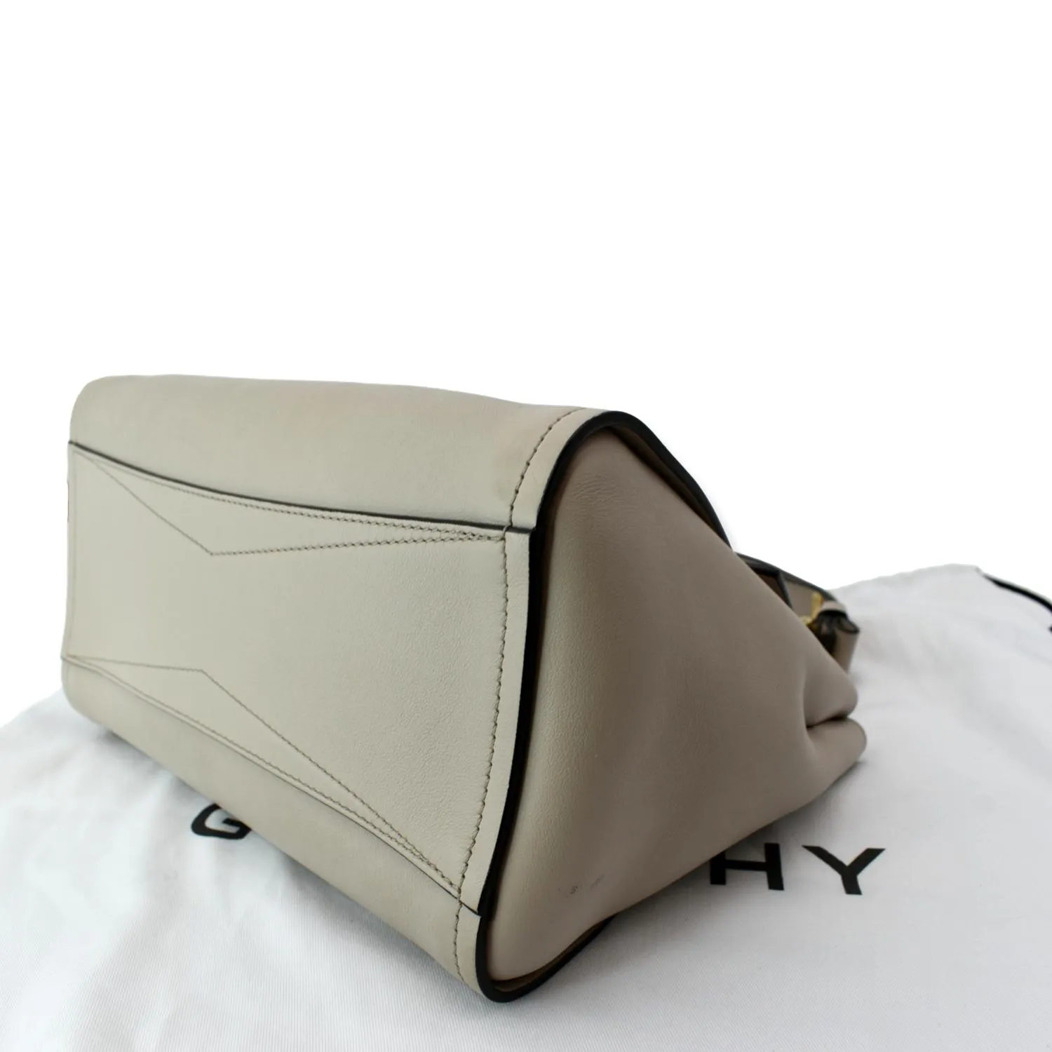 Givenchy Mystic Small Leather Top Handle Shoulder Bag White