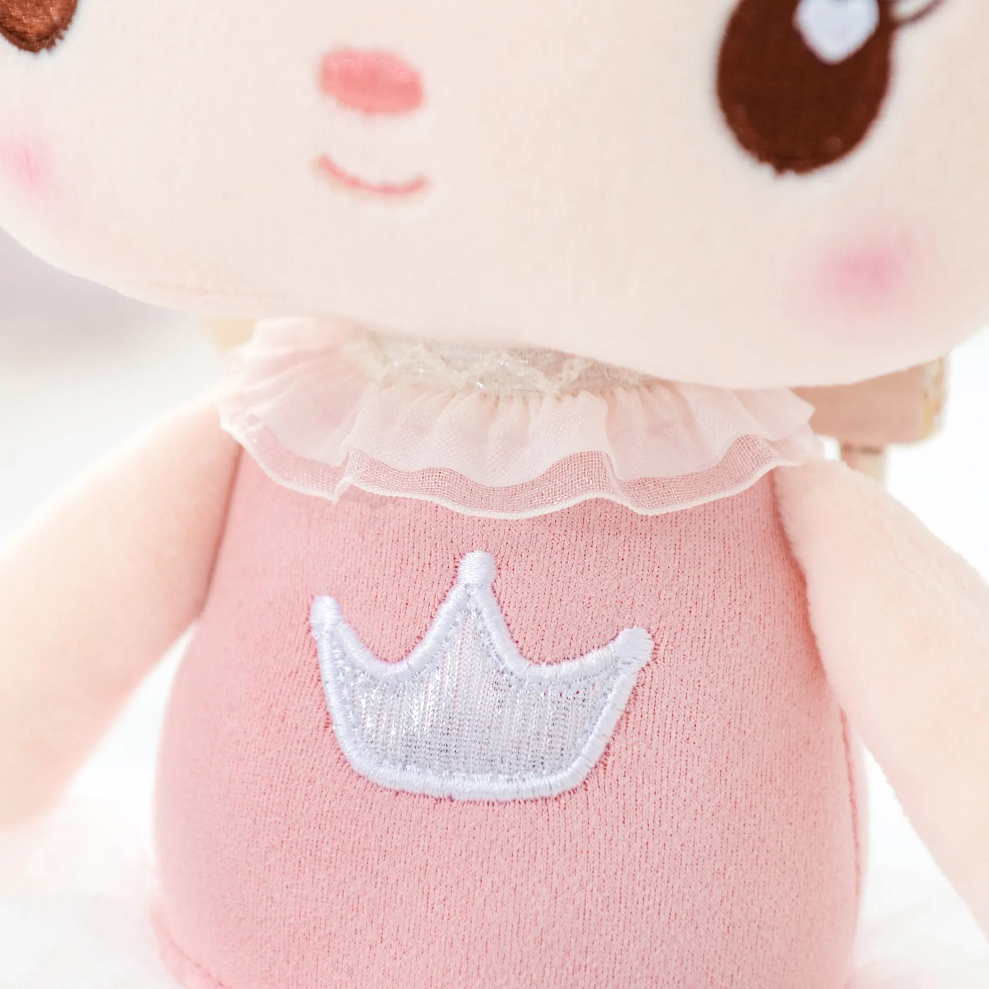 Gloveleya 14-inch Personalized Curl Candy Girls Doll Pink