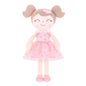 Gloveleya 16-inch Baby Dolls Gift Flocking Heart Princess Pink