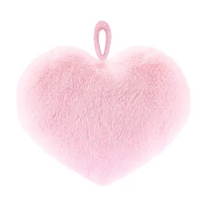 Gloveleya 17-inch Fashion Mink Velvet Plush Toy Love Heart Kids Pillow Pink