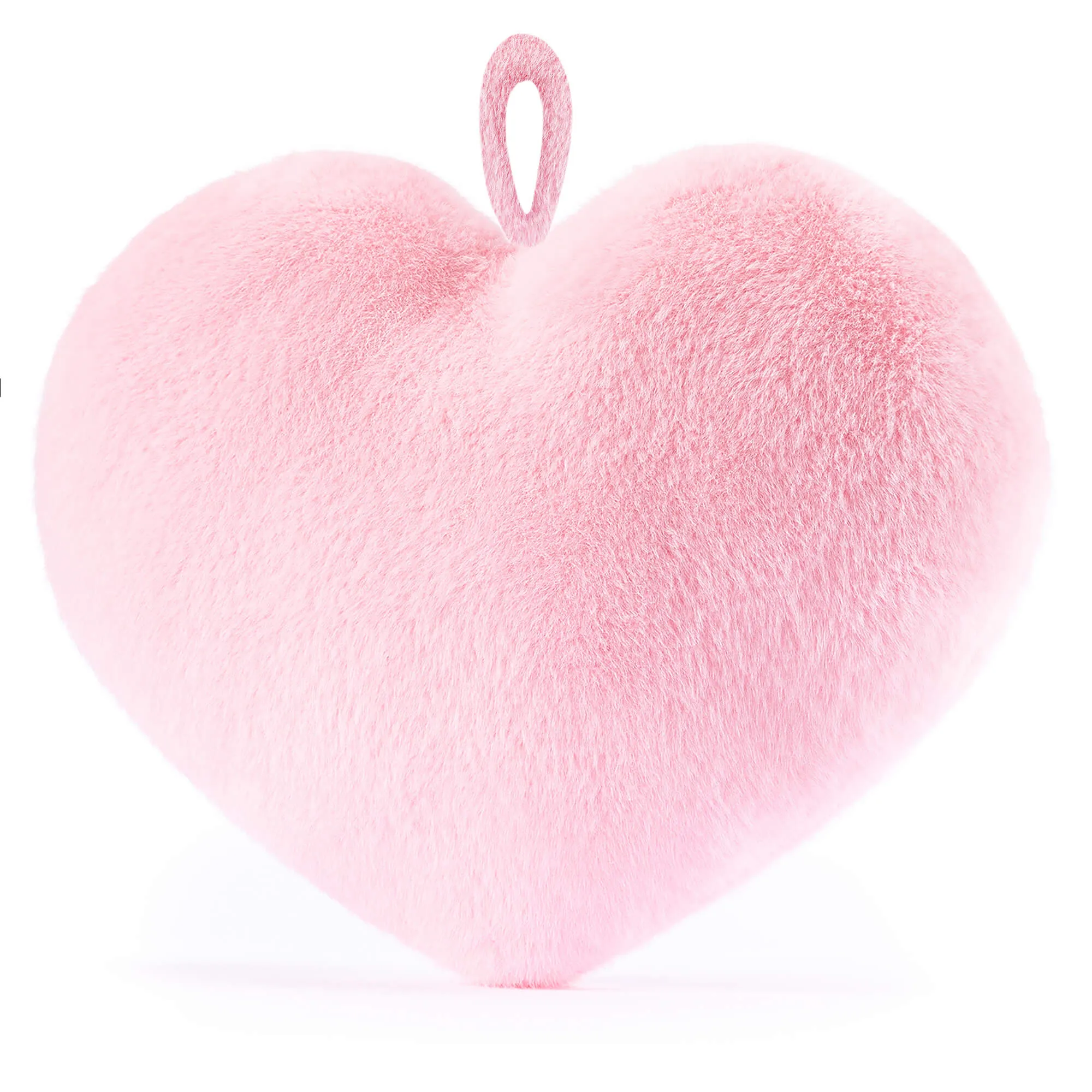 Gloveleya 17-inch Fashion Mink Velvet Plush Toy Love Heart Kids Pillow Pink