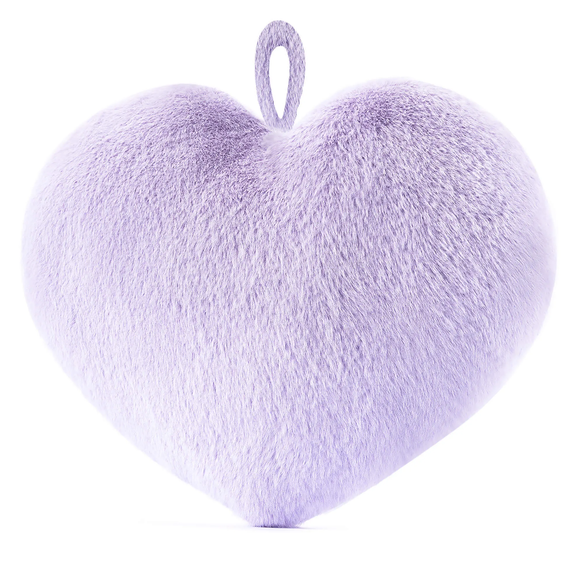 Gloveleya 17-inch Fashion Mink Velvet Plush Toy Love Heart Kids Pillow Purple
