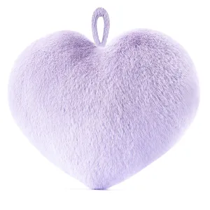 Gloveleya 17-inch Fashion Mink Velvet Plush Toy Love Heart Kids Pillow Purple