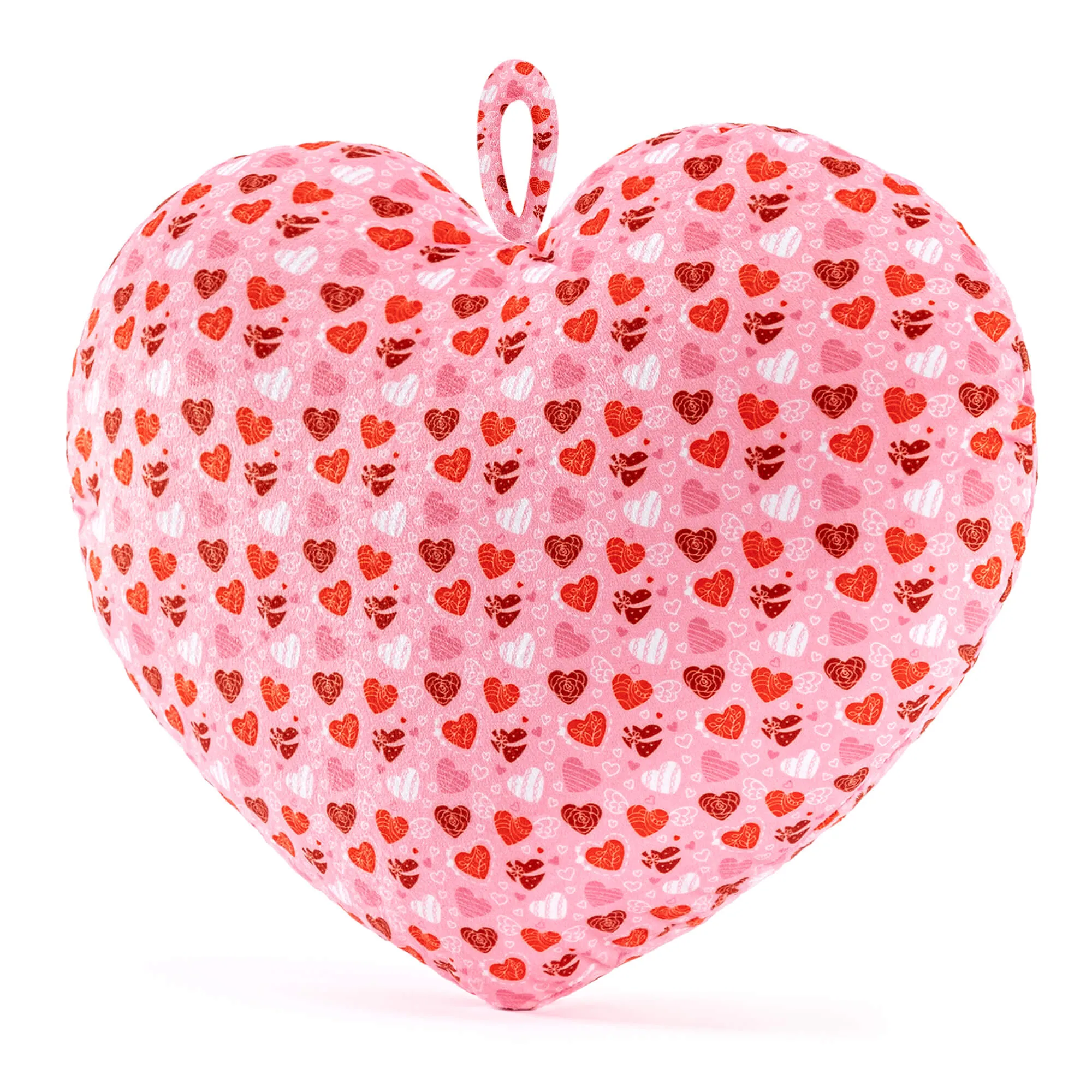 Gloveleya 17-inch Plush Fashion Toy Pillow Pattern Love Heart Printed Pillows Red