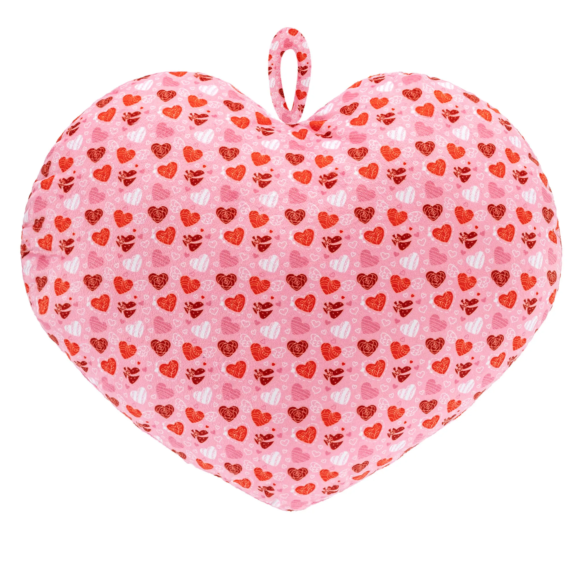 Gloveleya 17-inch Plush Fashion Toy Pillow Pattern Love Heart Printed Pillows Red