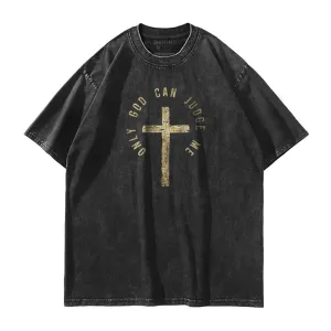 God Can Judge Me Washed T-Shirt