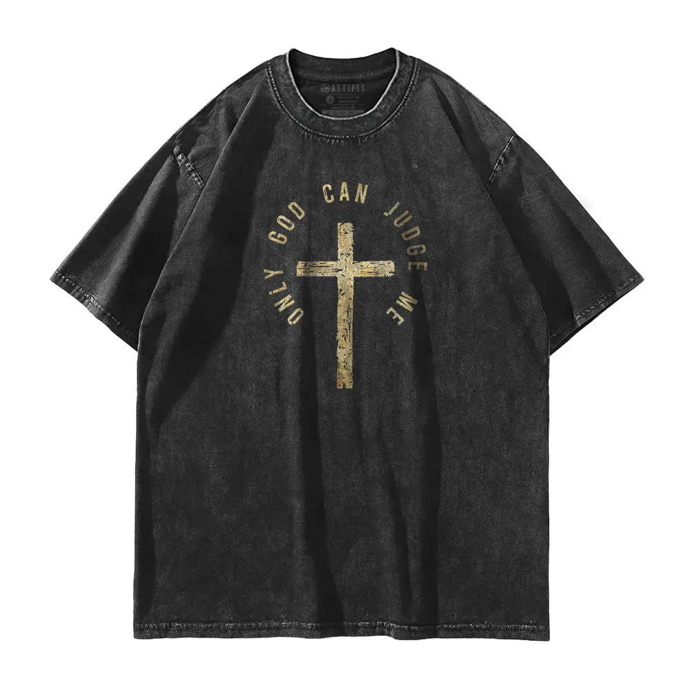 God Can Judge Me Washed T-Shirt