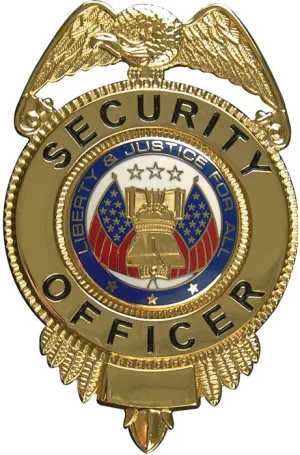 Gold - SECURITY OFFICER LIBERTY & JUSTICE Badge