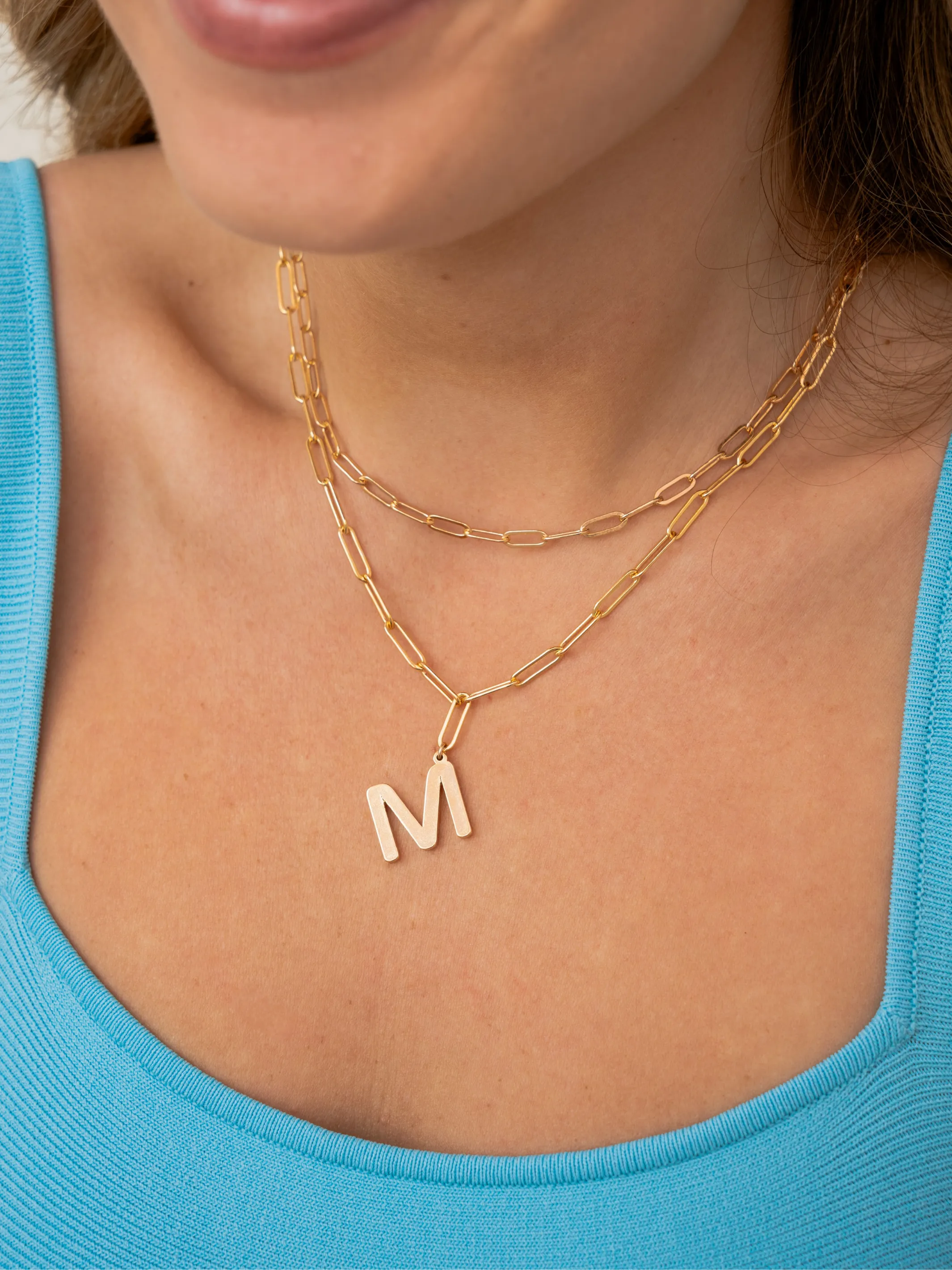 Goldie Initial Pendant Necklace