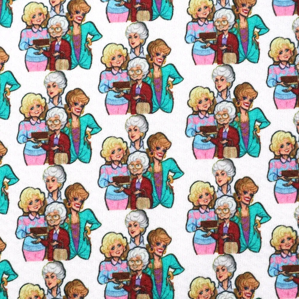grandma printed fabric