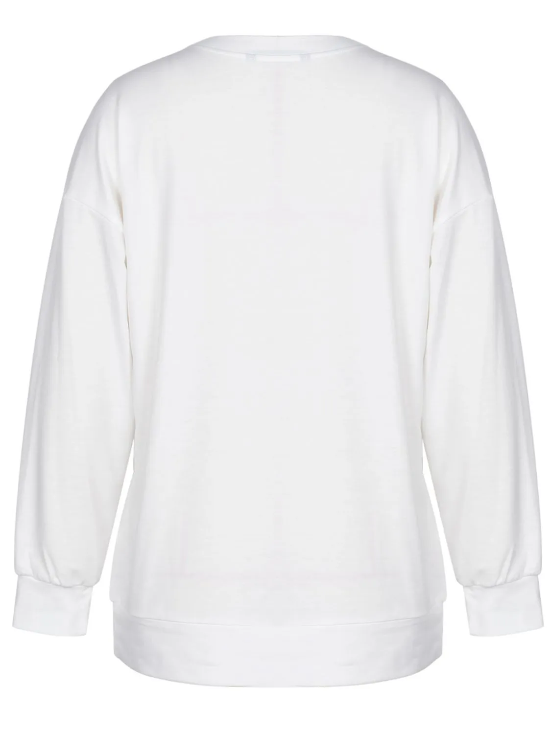 Graphic Dropped Shoulder Round Neck Sweatshirt