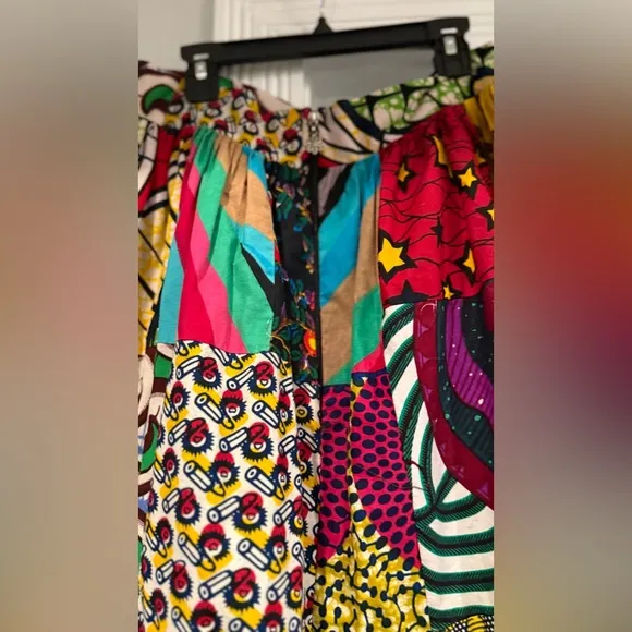 Grassfields Colorful Patchwork Maxi Skirt – Size UK 10 / US 6
