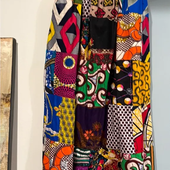 Grassfields Colorful Patchwork Maxi Skirt – Size UK 10 / US 6