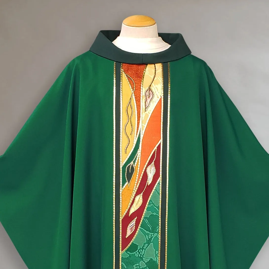 Green Autumn Foliage Chasuble