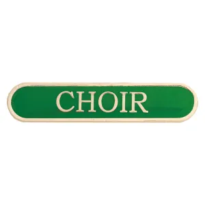 Green Choir Enamel Bar School Badge