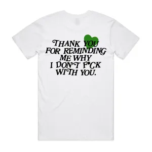 Green Thank you 27 Front/Back