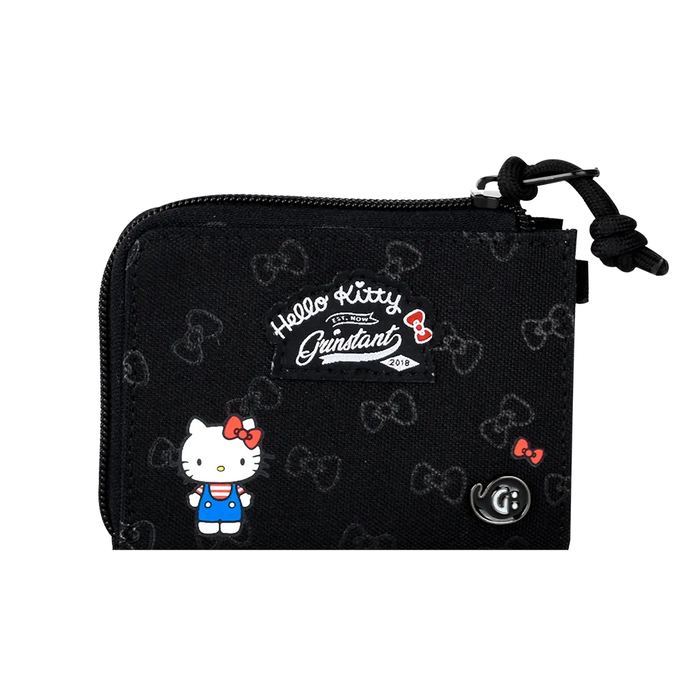 Grinstant x Sanrio Edition - CARA Coins Wallet in Hello Kitty Black Overprint