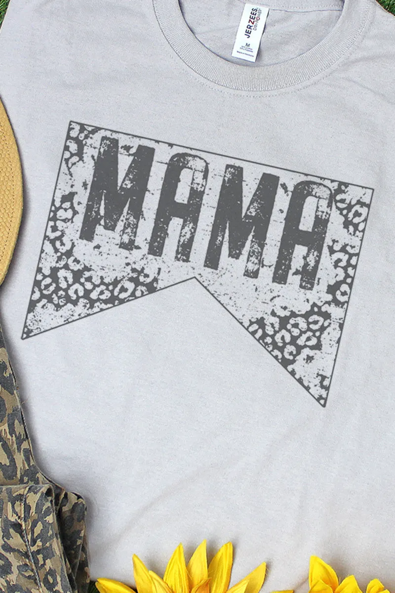 Grunge Leopard Mama Dri-Power 50/50 Tee
