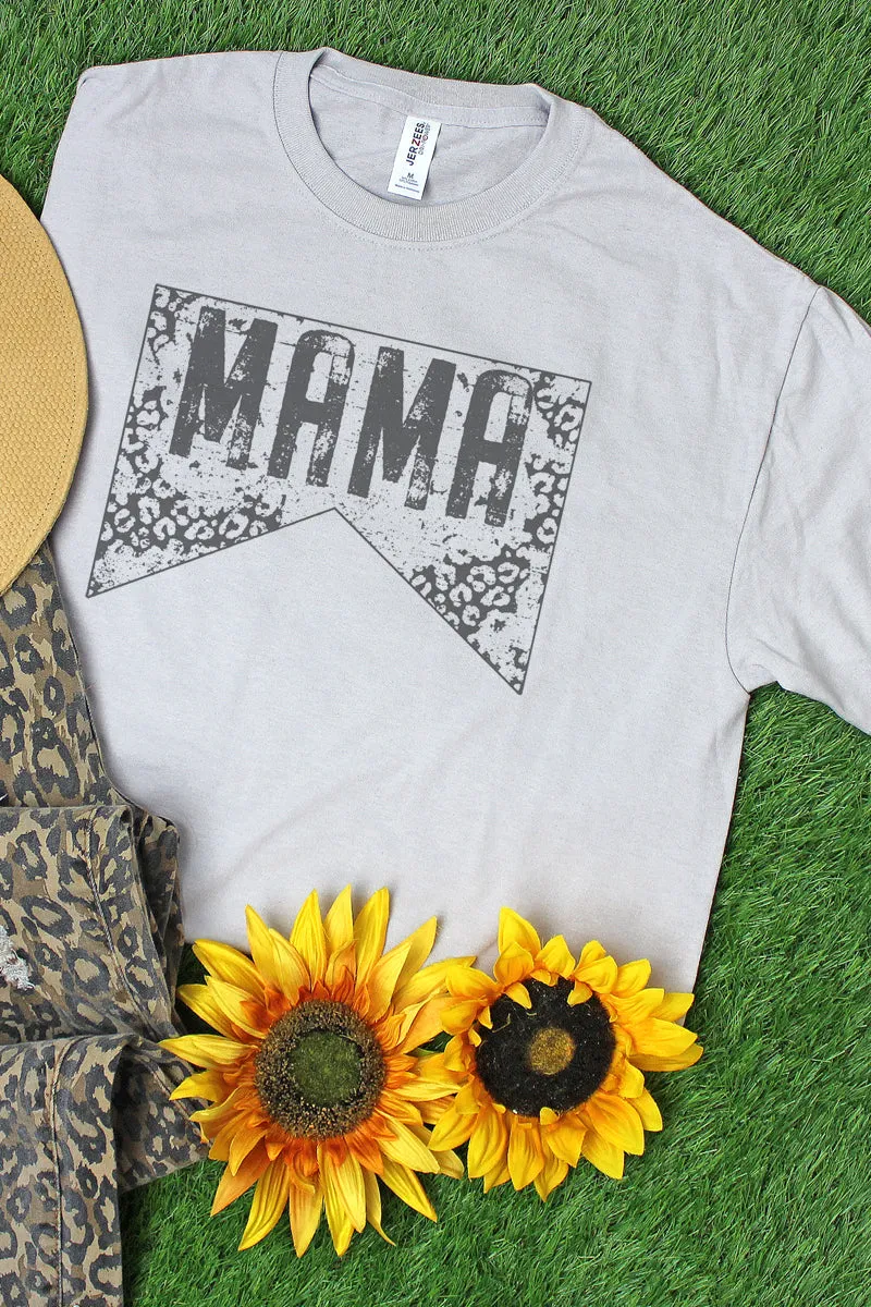Grunge Leopard Mama Dri-Power 50/50 Tee