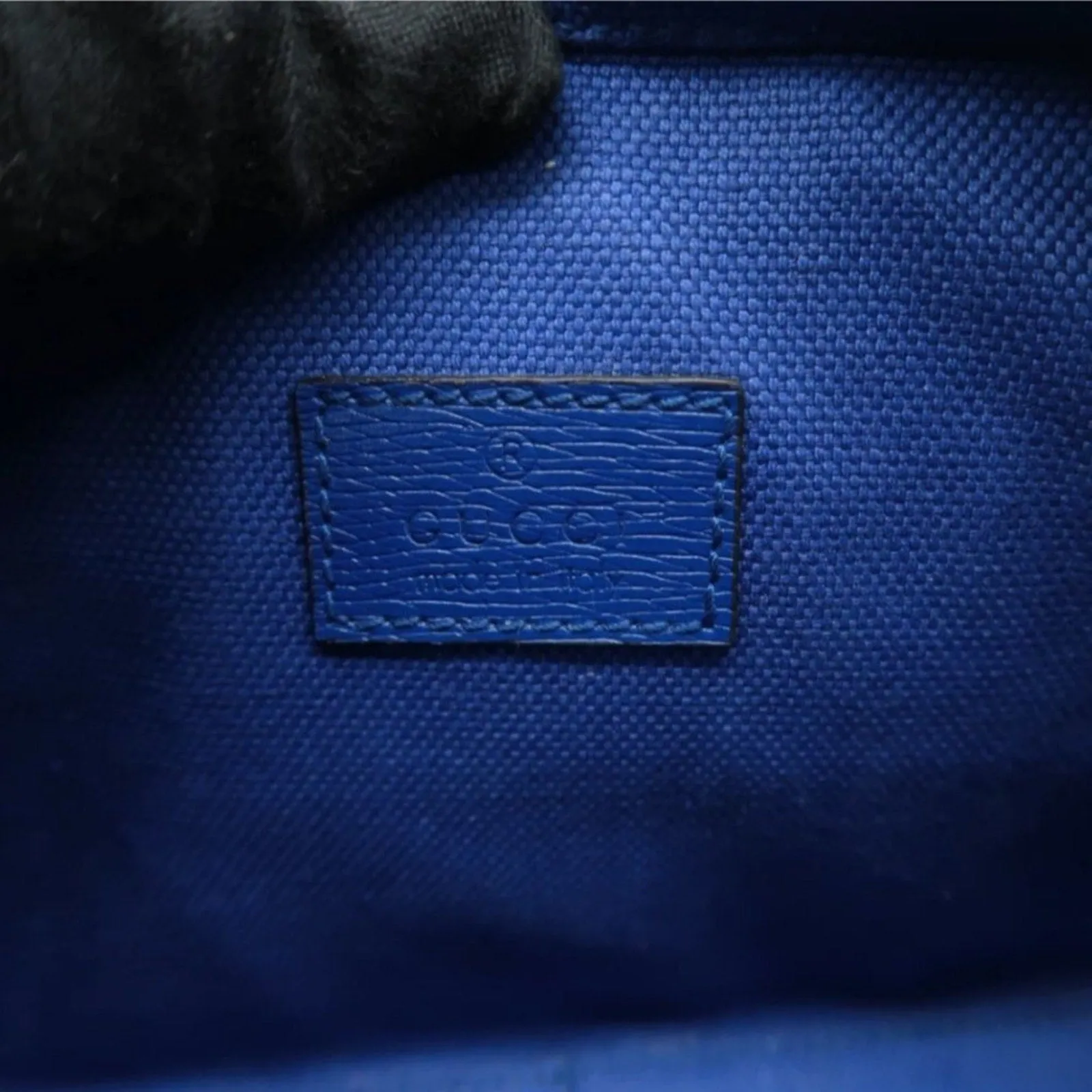 GUCCI Blue Leather Crossbody Bag