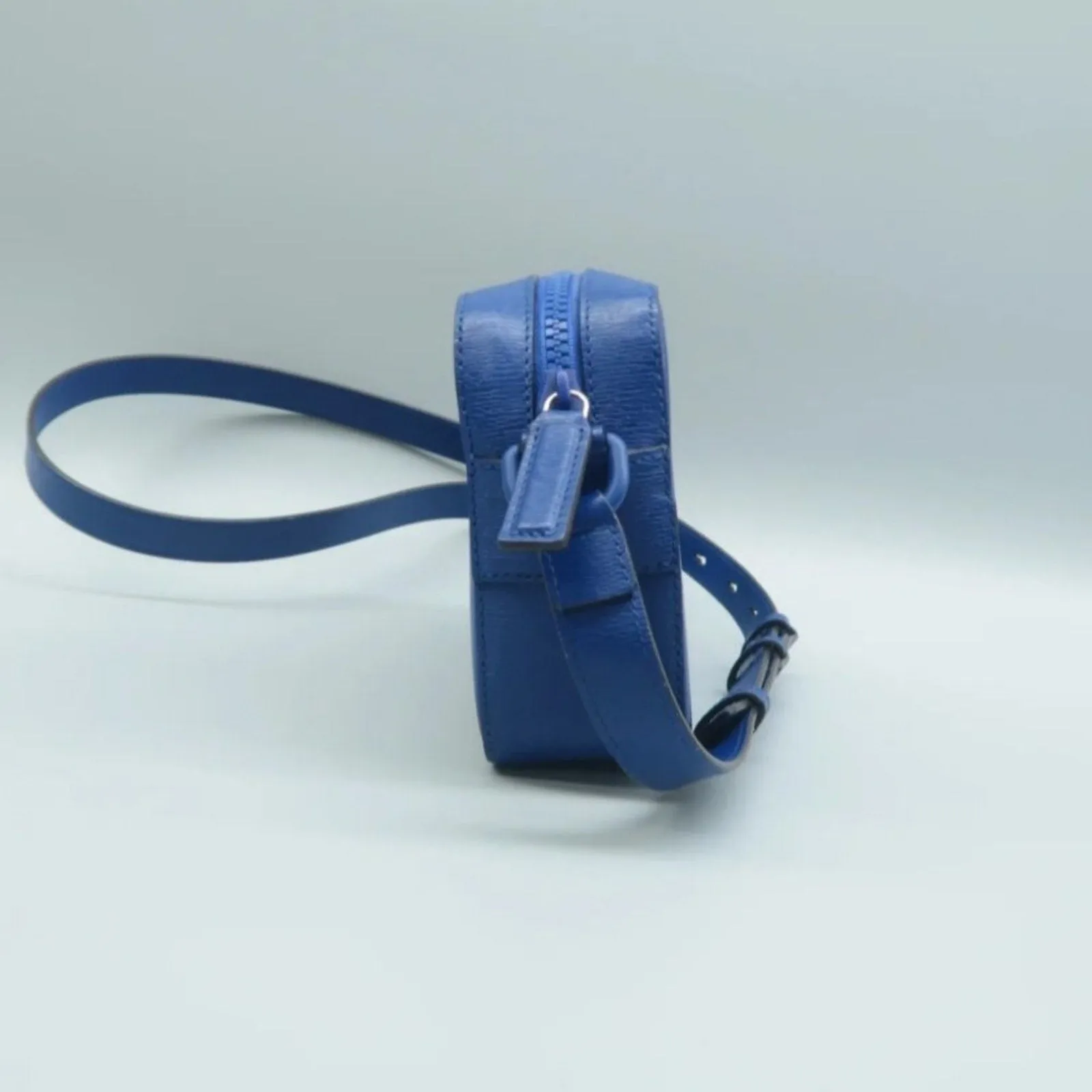 GUCCI Blue Leather Crossbody Bag