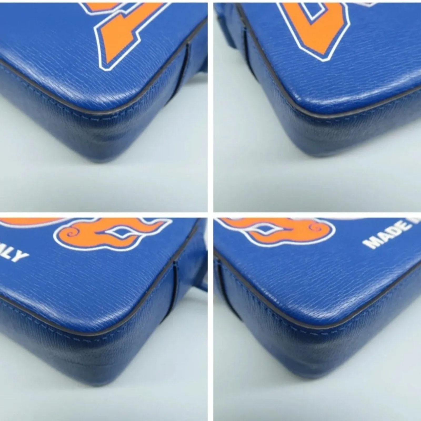 GUCCI Blue Leather Crossbody Bag